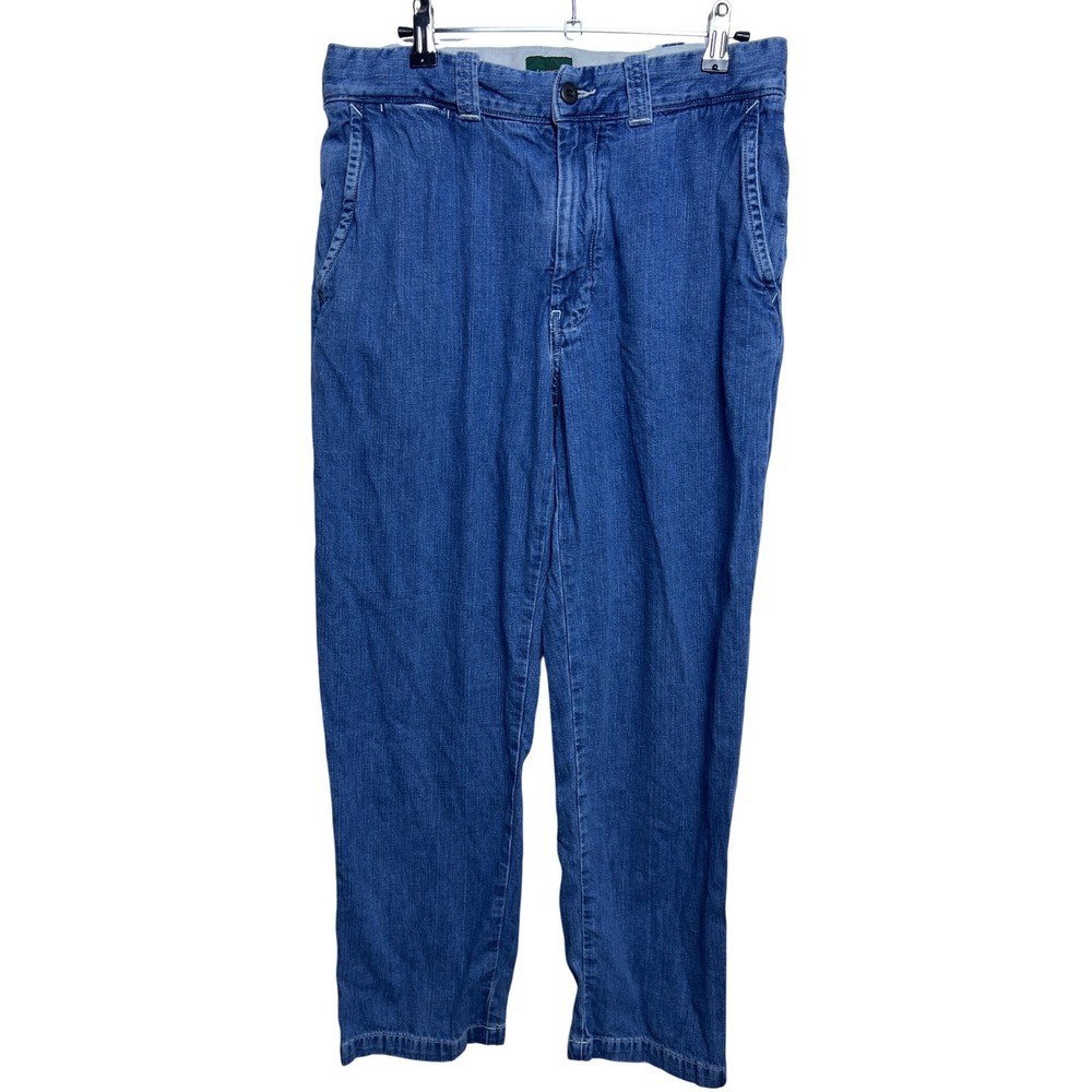J.Crew Mens 31x30 Straight Leg Denim Trousers Jeans Med Wash Workwear Rugged